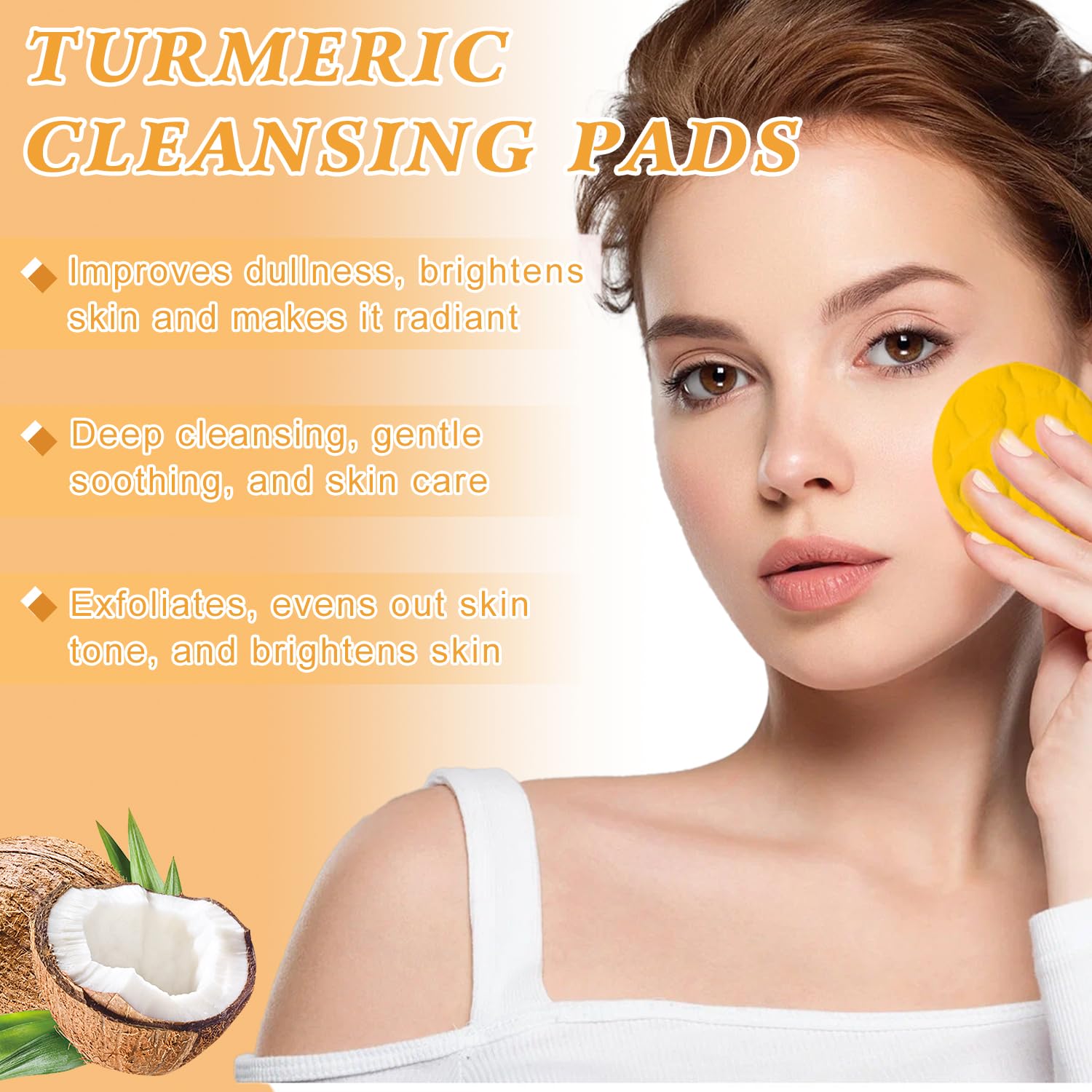 Hepanio turmeric cleansing pads for daily exfoliation