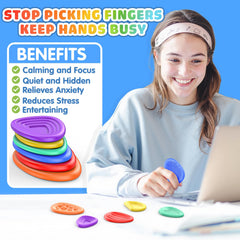 Hepoasky texture worry stones set for quiet, fidget-friendly moments.
