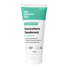 Her Fantasy Box Everywhere Deodorant mint bottle offers all-day odor protection.