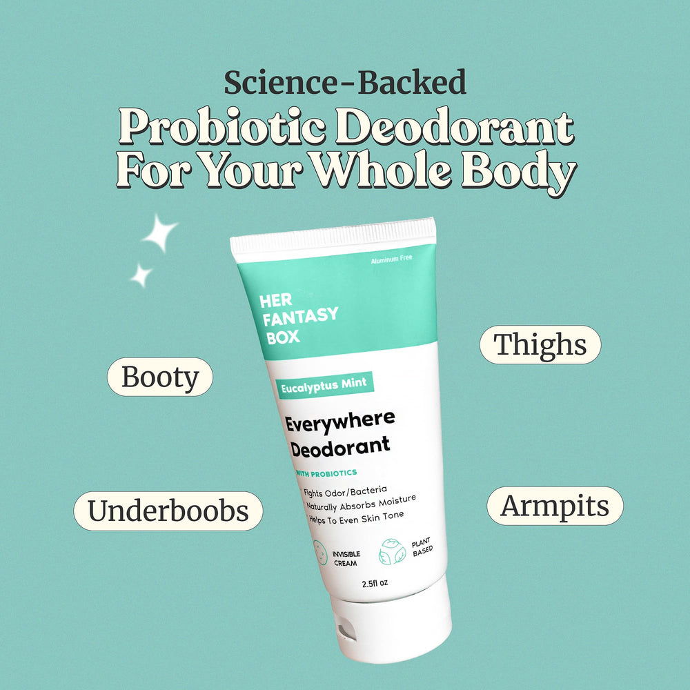 Probiotic-infused formula label highlights skin balance benefits.