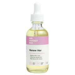 Her Fantasy Box Renew Her bottle pours silky oil for intimate moisture
