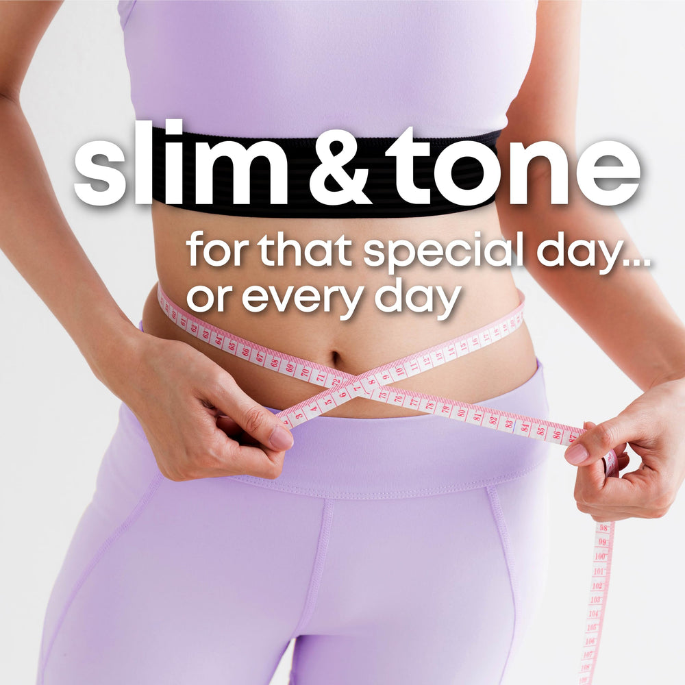 Her Own Debloat Gummies in a glass; citrus color and energy-forward vibe for daytime use.