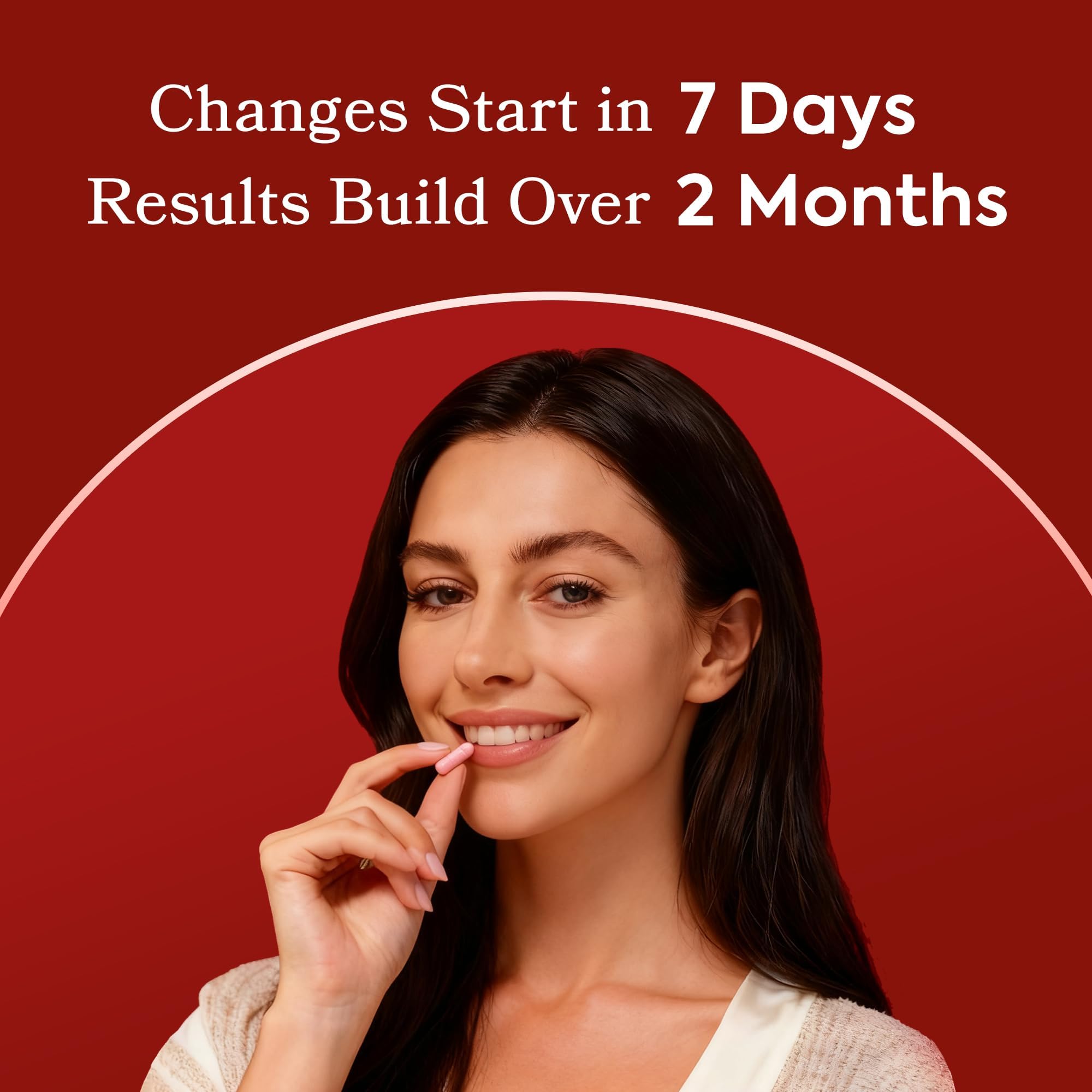 HerAuré 7-in-1 mushroom complex tablets imply immune and mucosal defense benefits.