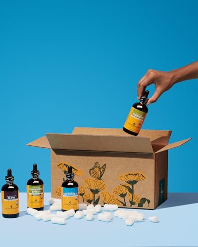 Amber glass bottle highlights premium tincture presentation.