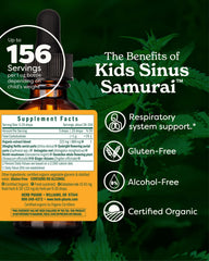 Herb Pharm Kids Sinus Samurai drops ready to measure for quick administration