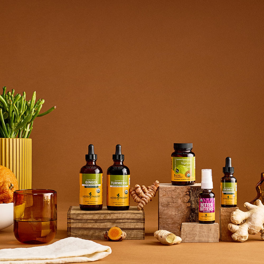 Herb Pharm packaging showing ginger extract details