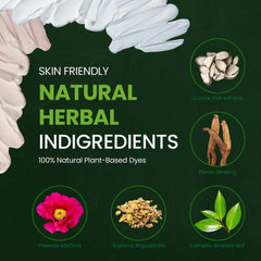 Natural herbal extracts like green tea nourish facial hair and skin