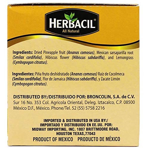 Close-up of Herbacil packaging showing natural ingredients.
