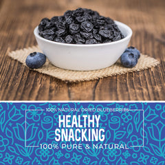 Herbaila blueberries sprinkled on oatmeal for fiber and flavor.