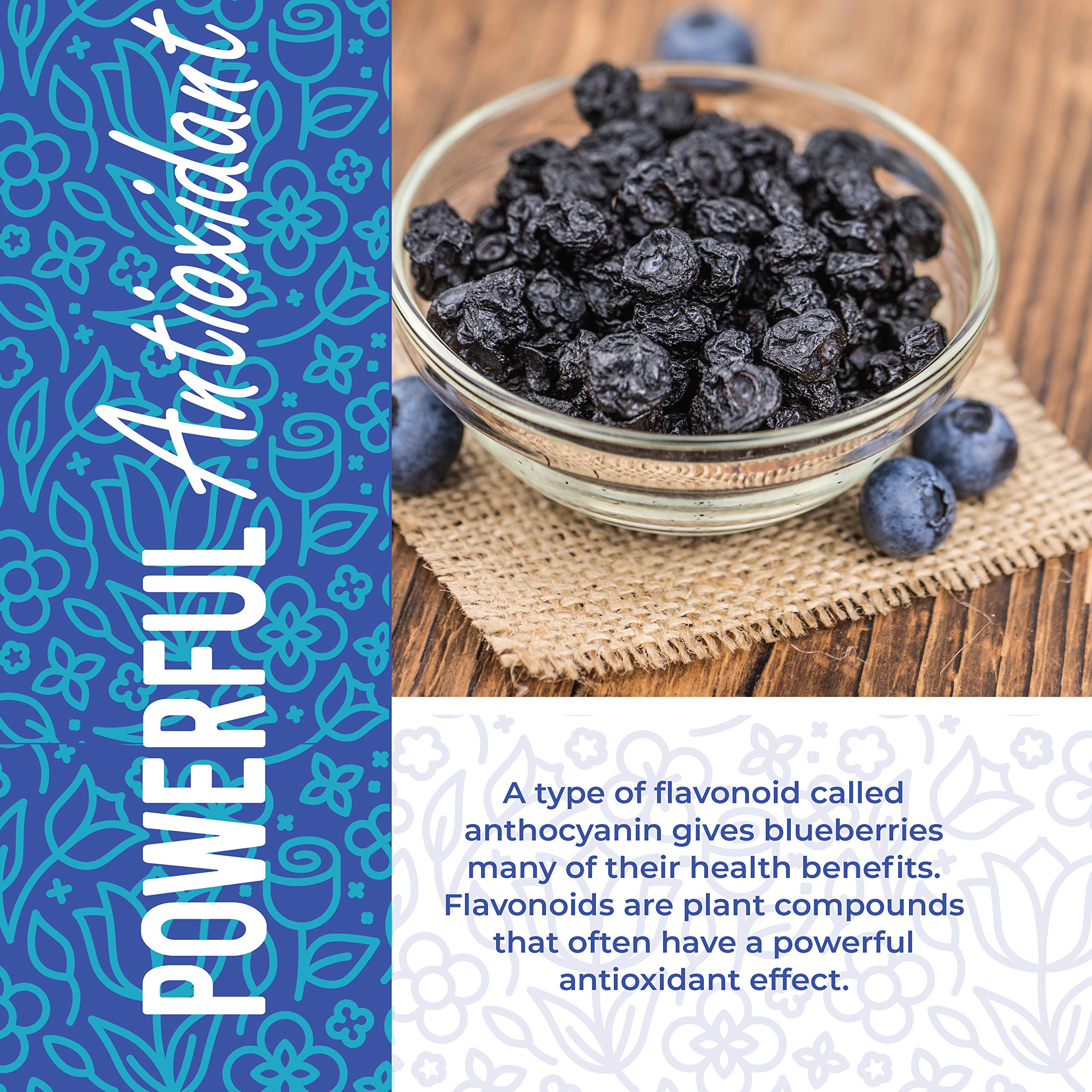 Herbaila dried blueberries as a salad topping for color and taste.
