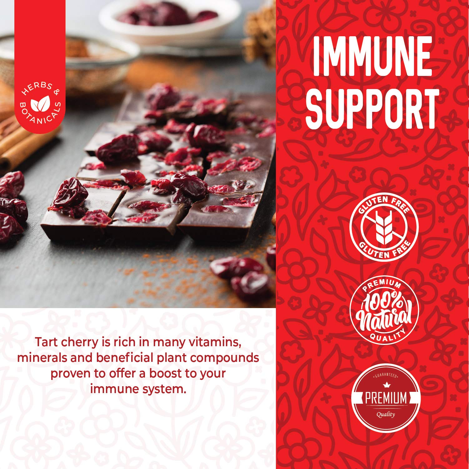 Herbaila dried cherries on salad highlight vibrant color and chewy texture.