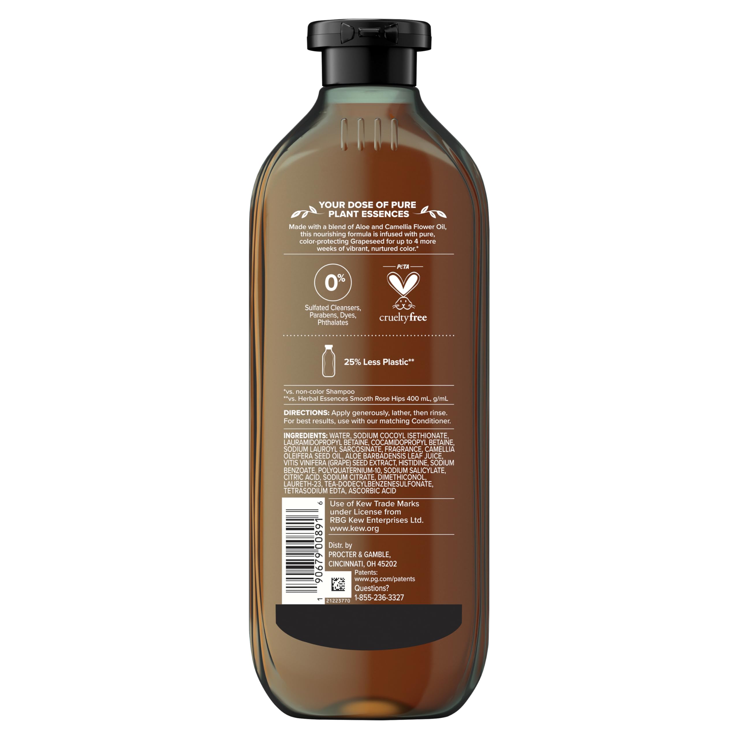 Color protection visuals for Herbal Essences Pure Grapeseed Color Nurture