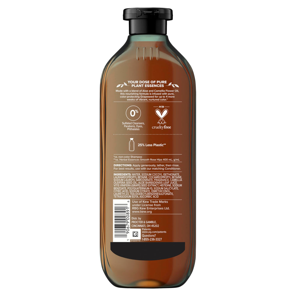 Color protection visuals for Herbal Essences Pure Grapeseed Color Nurture
