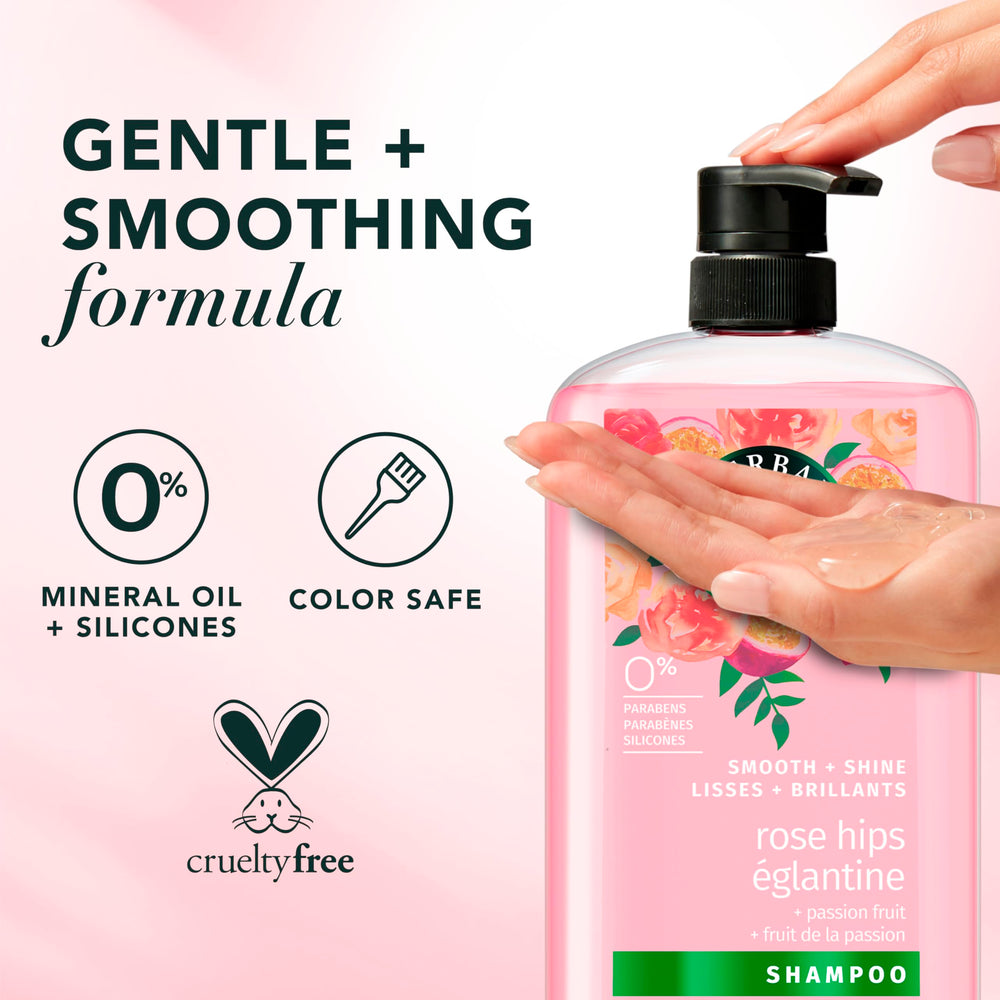 Color-safe hair care claim on Herbal Essences bottle