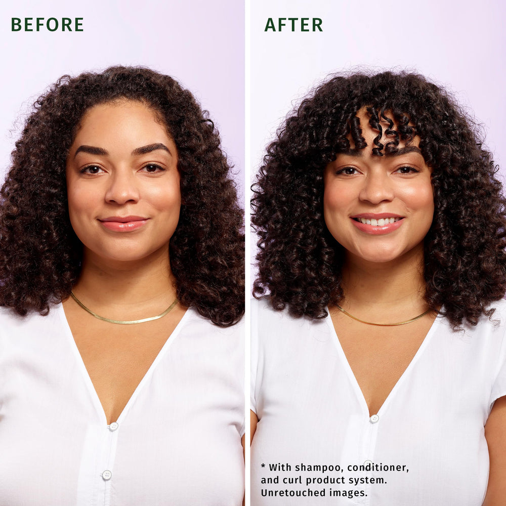 Herbal Essences Curl Boosting Mousse diffuser on low heat