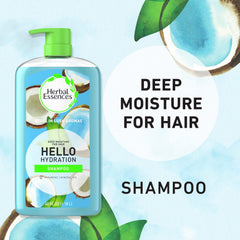 Herbal Essences Hello Hydration coconut scent image evokes tropical freshness.