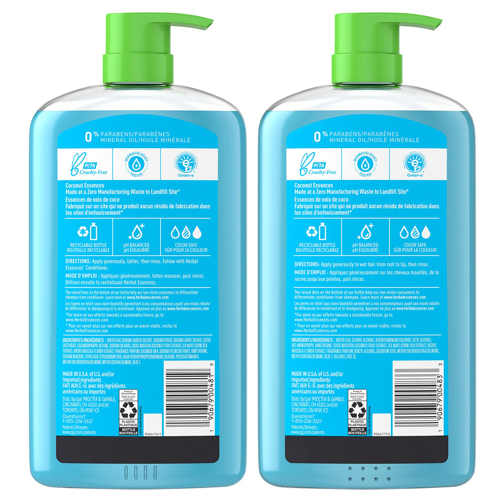 Herbal Essences Hello Hydration dermatologist-tested badge indicates trusted formulation.