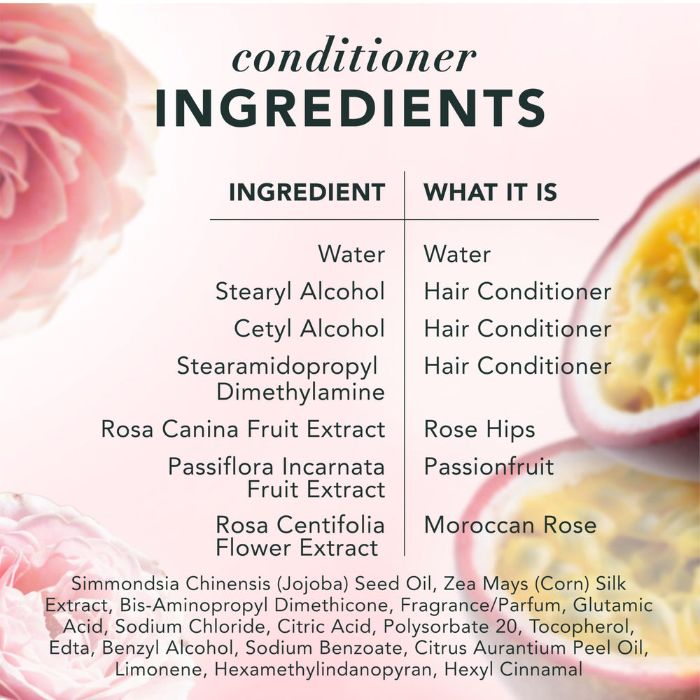 Jojoba and vitamin E infusion in Herbal Essences formula