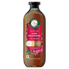 Herbal Essences Pure Grapeseed Color Nurture bottle showing weightless color care benefit