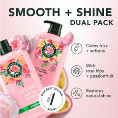 Herbal Essences Rose Hips and Passionfruit conditioner bottle for manageable hair