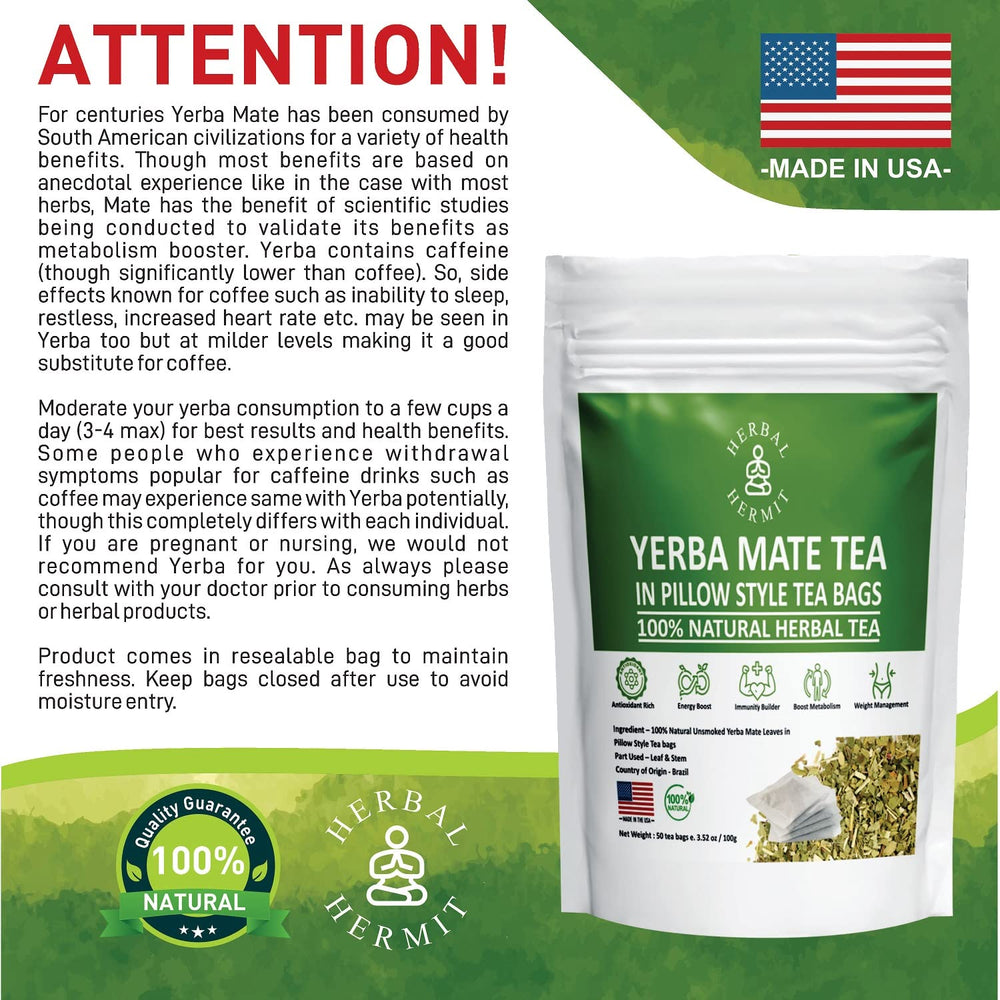 Yerba Mate offers antioxidants and chlorophyll, contributing to vibrant cup characteristics.
