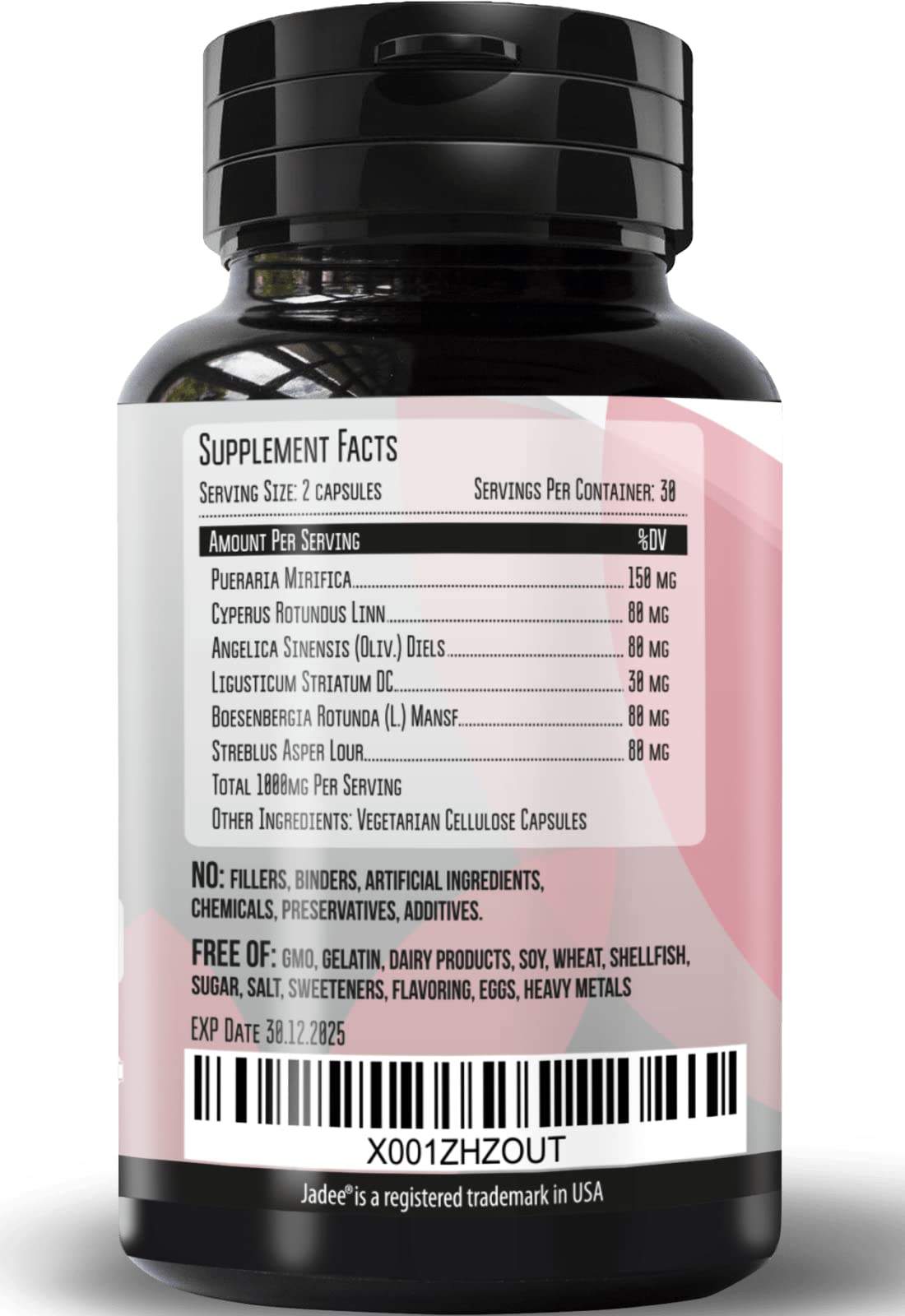 Herbal Remedy Transgender Support capsules presented for feminine appearance goals.