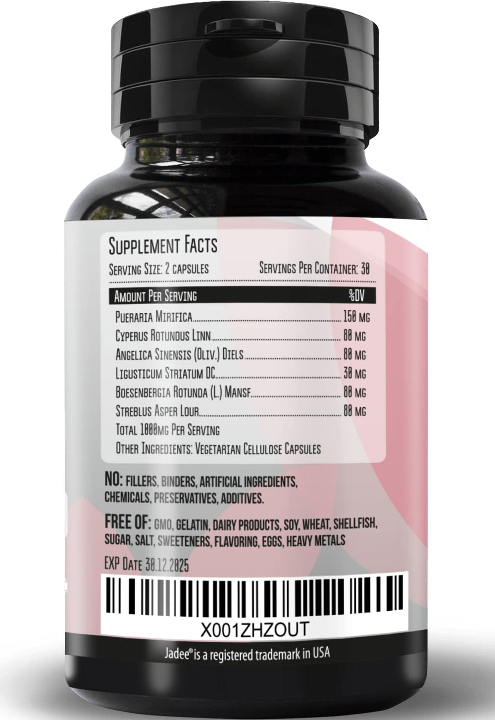 Herbal Remedy Transgender Support capsules presented for feminine appearance goals.