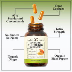 Herbal Roots bottle on kitchen counter ready for daily supplementation