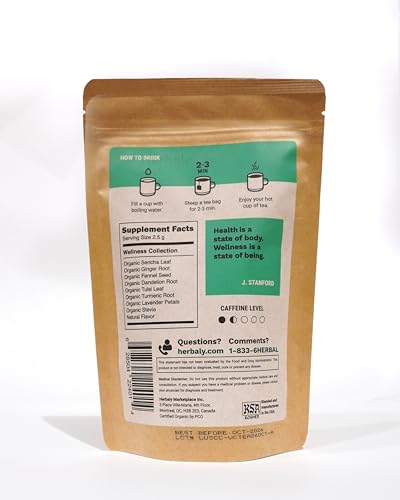Herbaly Wellness Ginger Turmeric closeup emphasizes bold spice and flavor depth