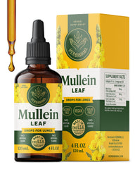 HERBAMAMA Mullein Drops bottle with easy respiratory support