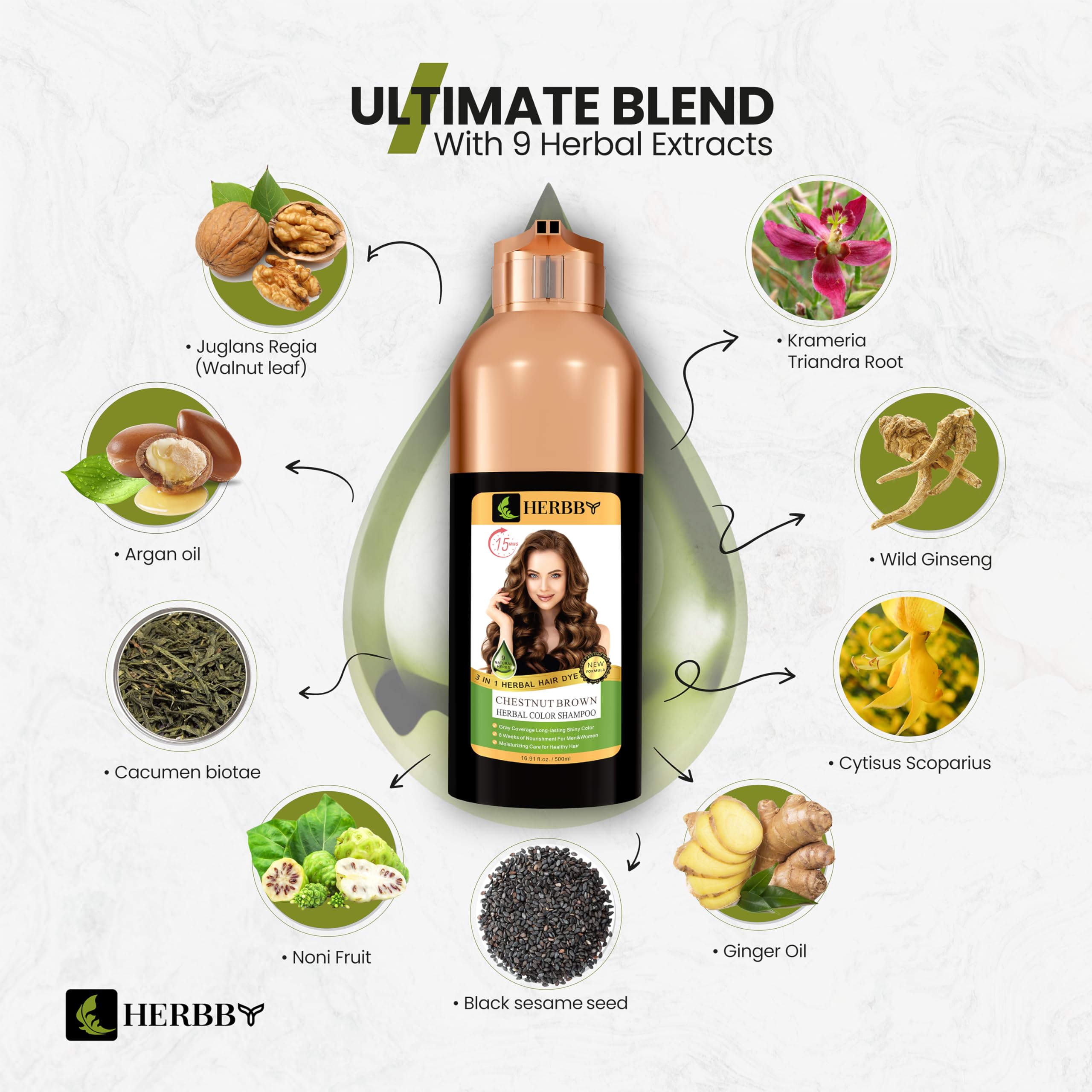 HERBBY at-home color application on dry hair