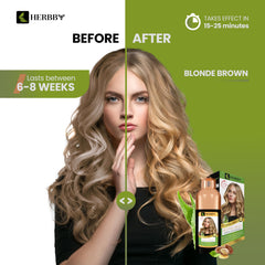 HERBBY shampoo with 9 herbal extracts highlighting natural nourishment for healthier hair