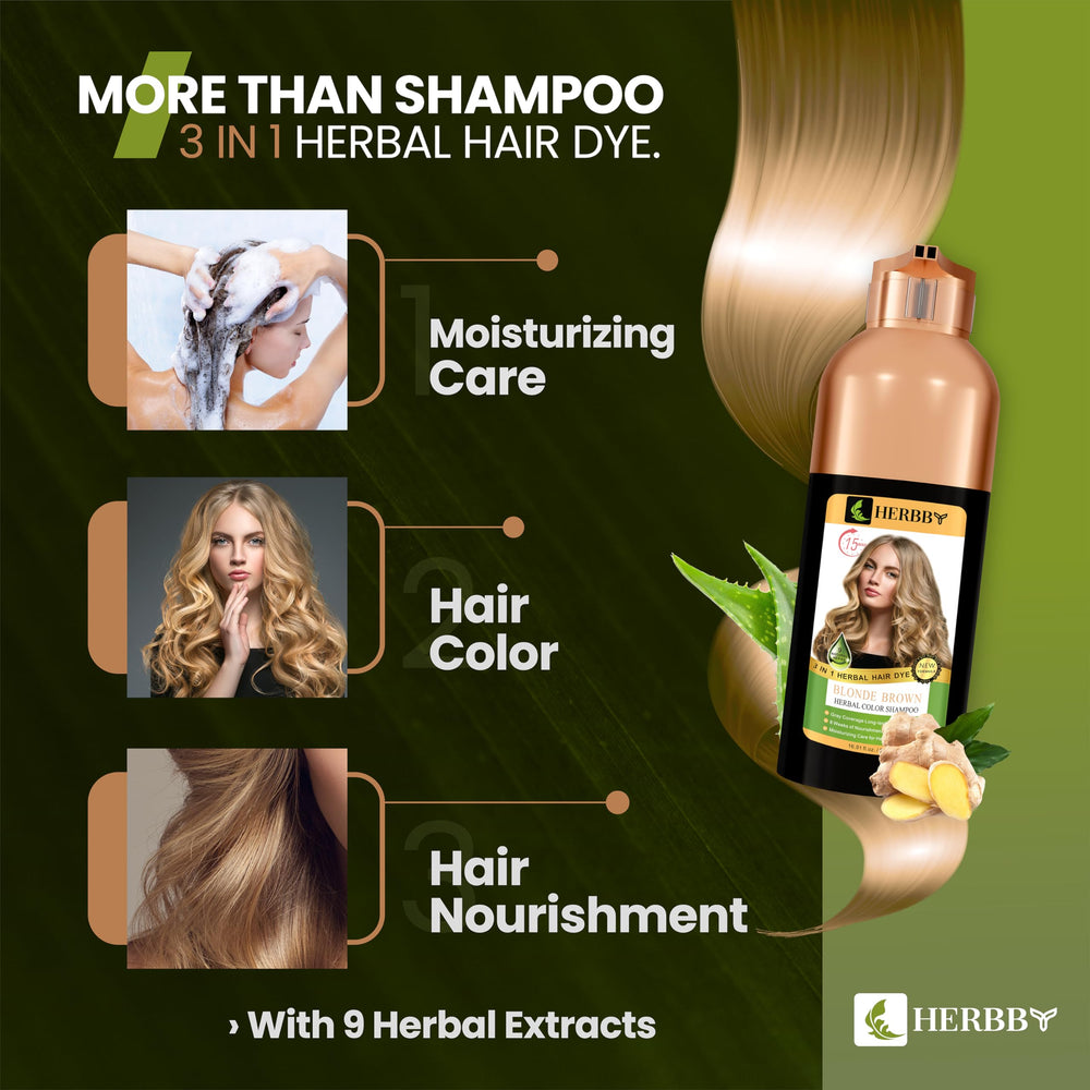 9 herbal extracts nourish scalp and strengthen hair fibers