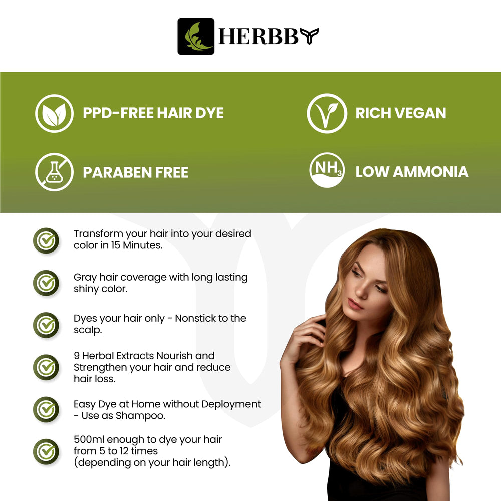 herbby nine-herbal-extracts blend nourishes hair fibers for healthier feel