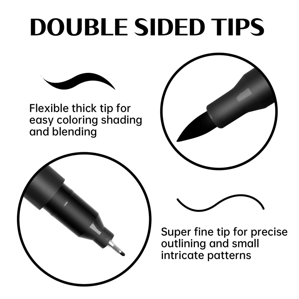 Herbeklab edible markers double-sided tips enable broad and fine detailing