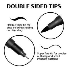Herbeklab edible markers double-sided tips enable broad and fine detailing