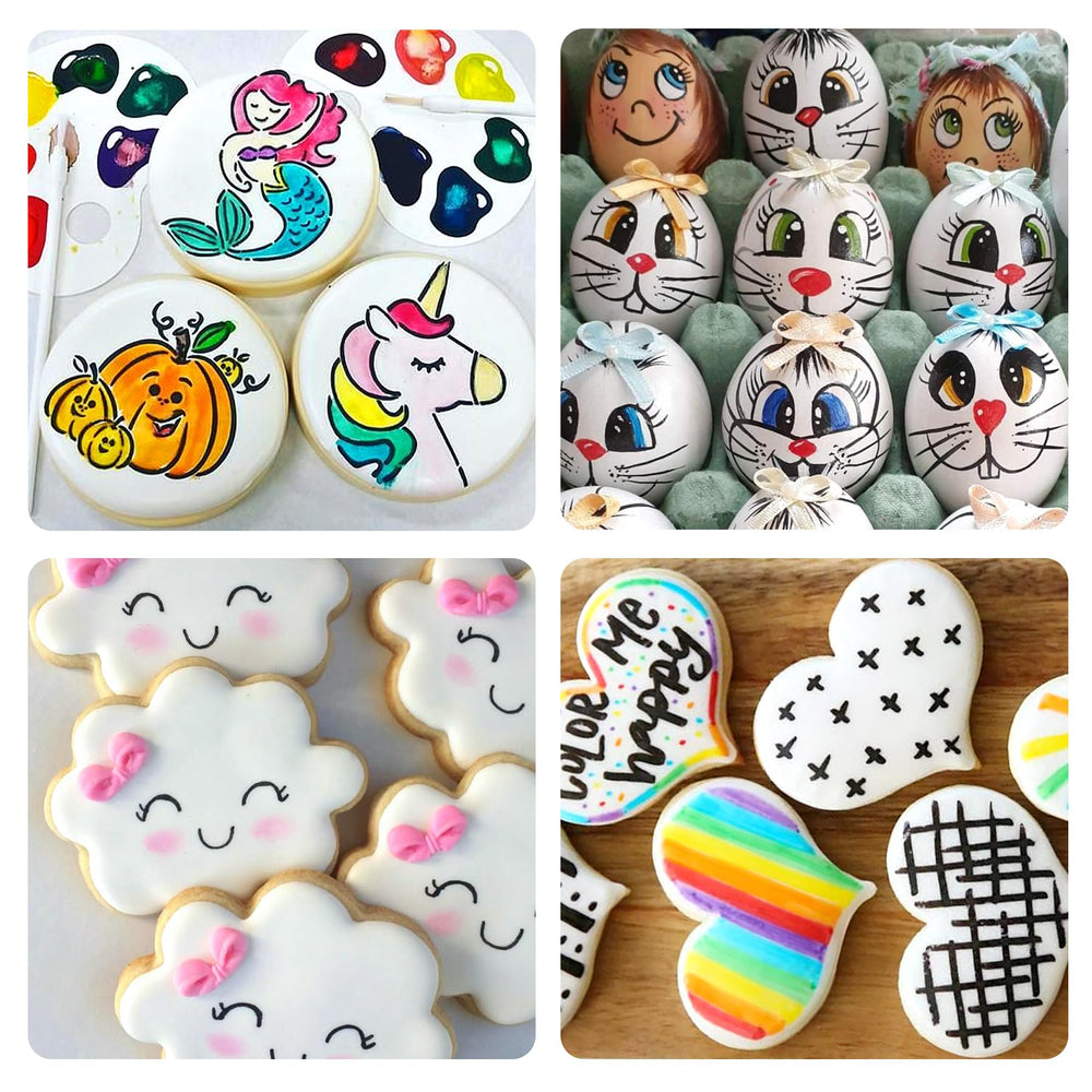 Herbeklab edible markers decorating Easter eggs with safe color