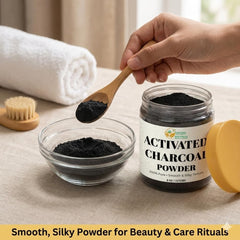 Herbs Botanica Bamboo Charcoal Texture shows porous surface ideal for blends.