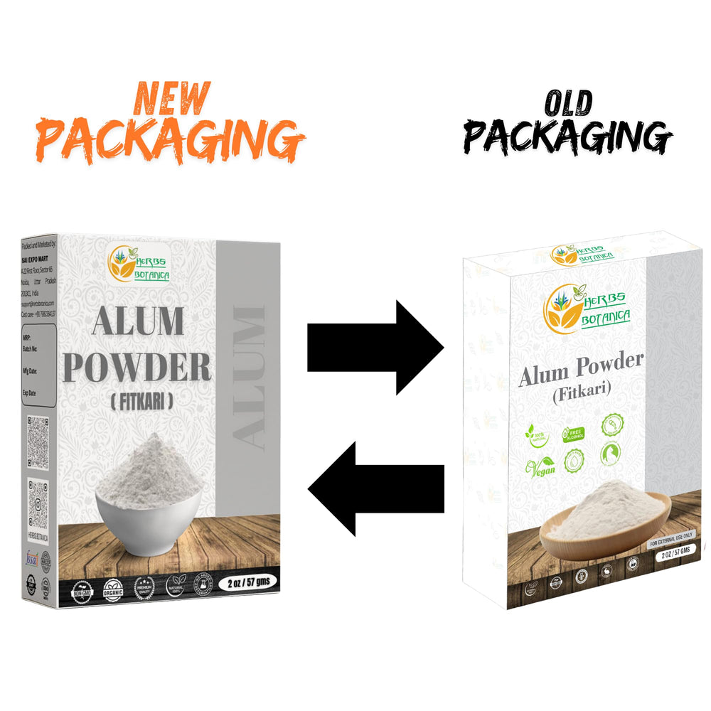 Herbs Botanica Potassium Alum powder for kitchen cleaning and natural preservation.