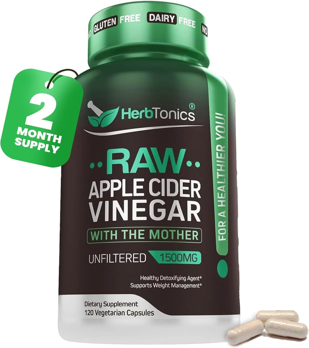 Herbtonics front bottle showing product and capsule count for clear identification