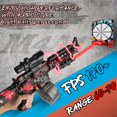 Herisona gel blaster in manual mode for hands-on target practice.