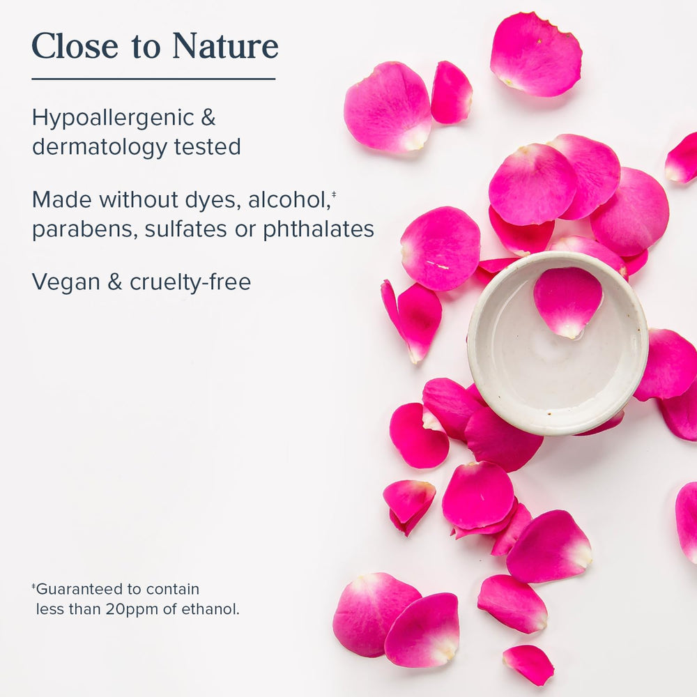 HERITAGE STORE Rosewater & Glycerin mist for hair-use helps reduce frizz.