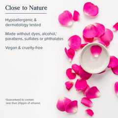 HERITAGE STORE Rosewater & Glycerin mist for hair-use helps reduce frizz.