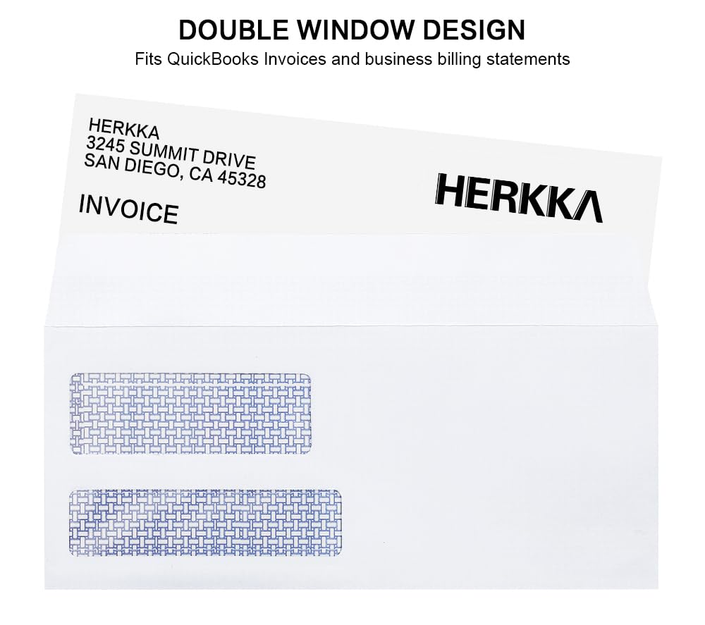 HERKKA No.9 envelopes stack 500-pack indicating long-lasting supply