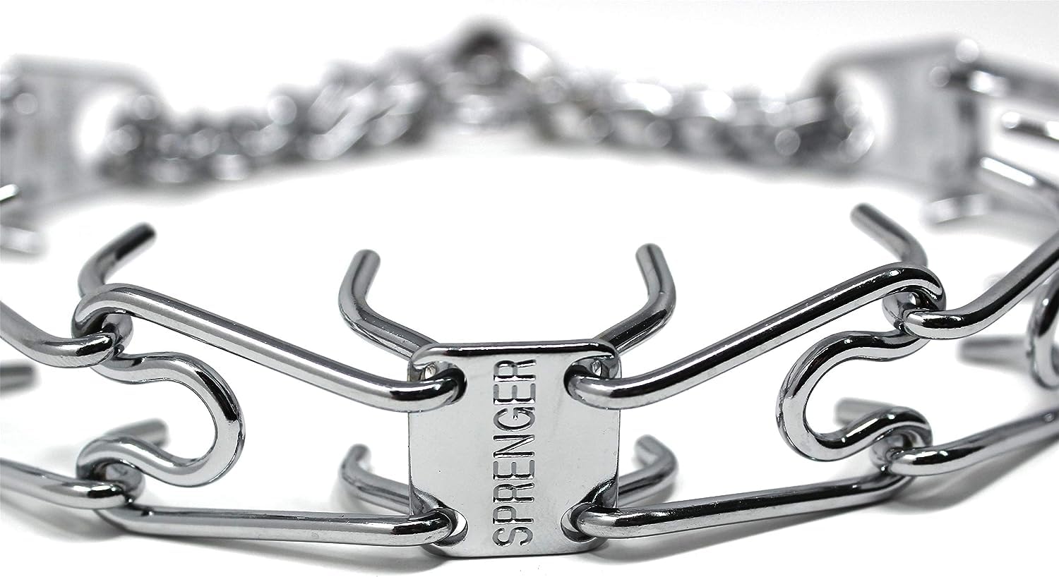 German-made, chrome-plated steel collar built for durability.