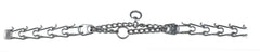 Removable links show how to tailor collar length.