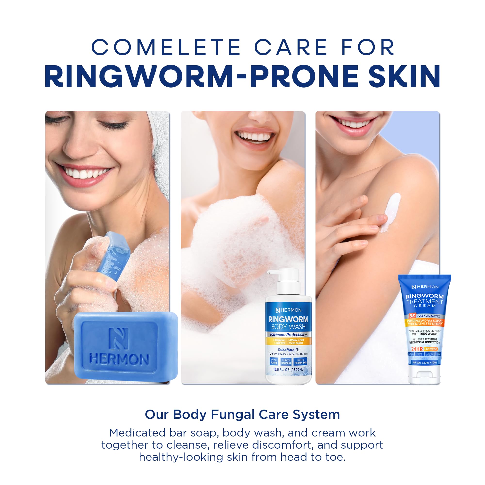 Hermon Antifungal Cream in road-trip bag ready.