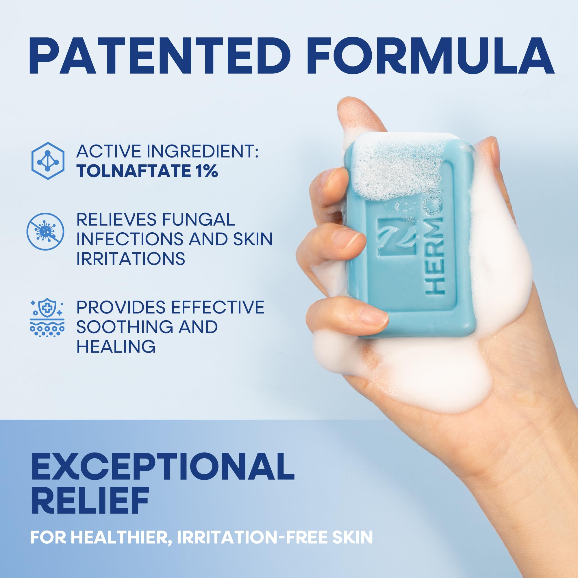 Hermon Antifungal Soap for body and face use after gym sessions with thorough cleansing