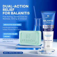 Hermon cleansing bar close-up promoting refreshing cleanse