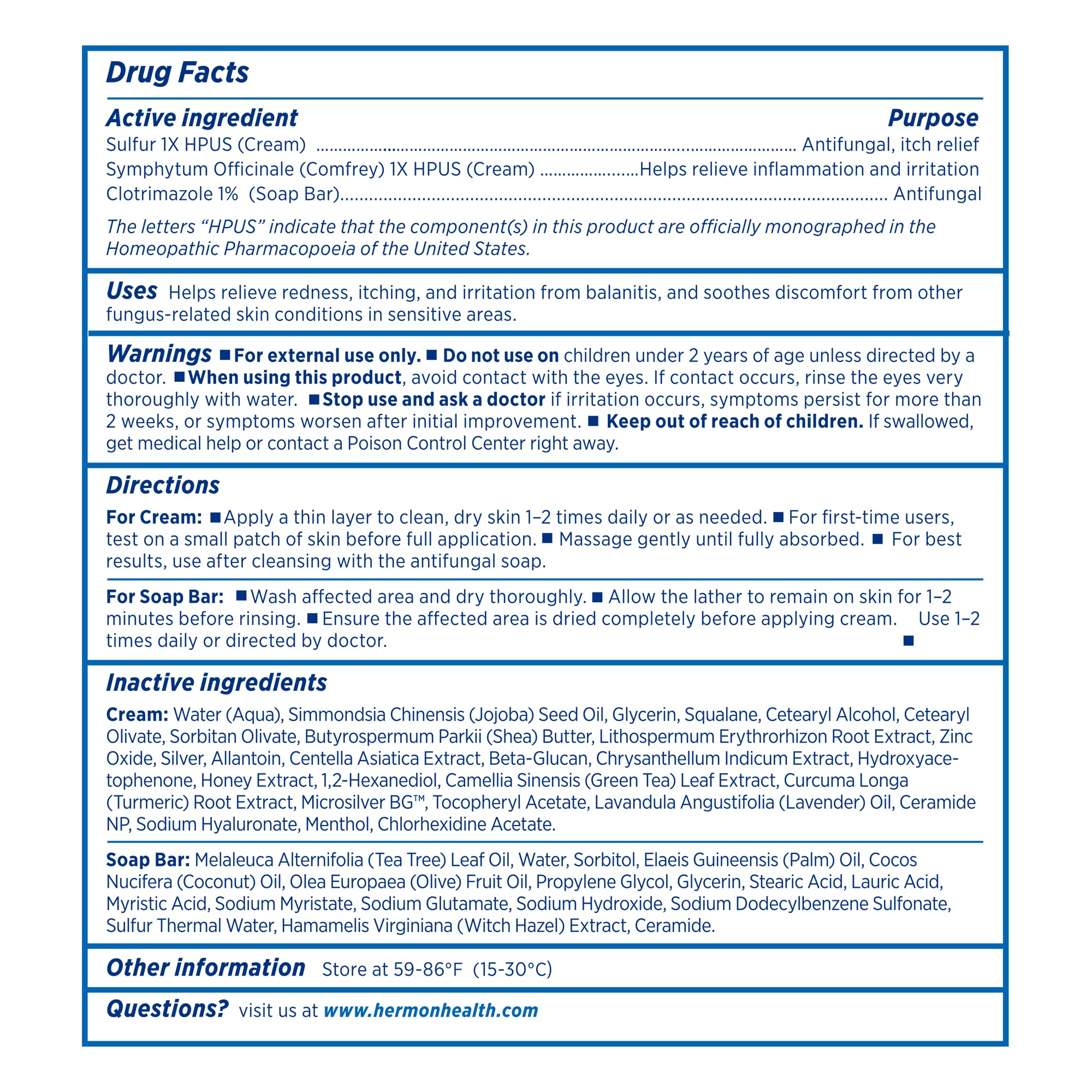 Hermon safe formula image indicating SLS-free and paraben-free